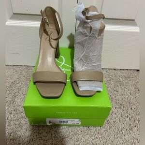 Sam Edelman nude strap heels